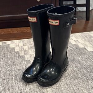 Hunter Classic Black Boots girls size 1